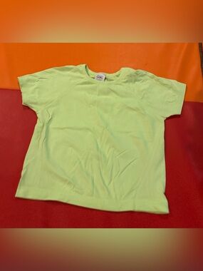 Neon Lime Short Sleeve Tee - Bright Green Kids Shirt